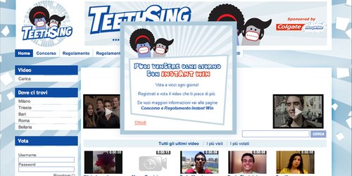 Concorso Colgate Teethsing