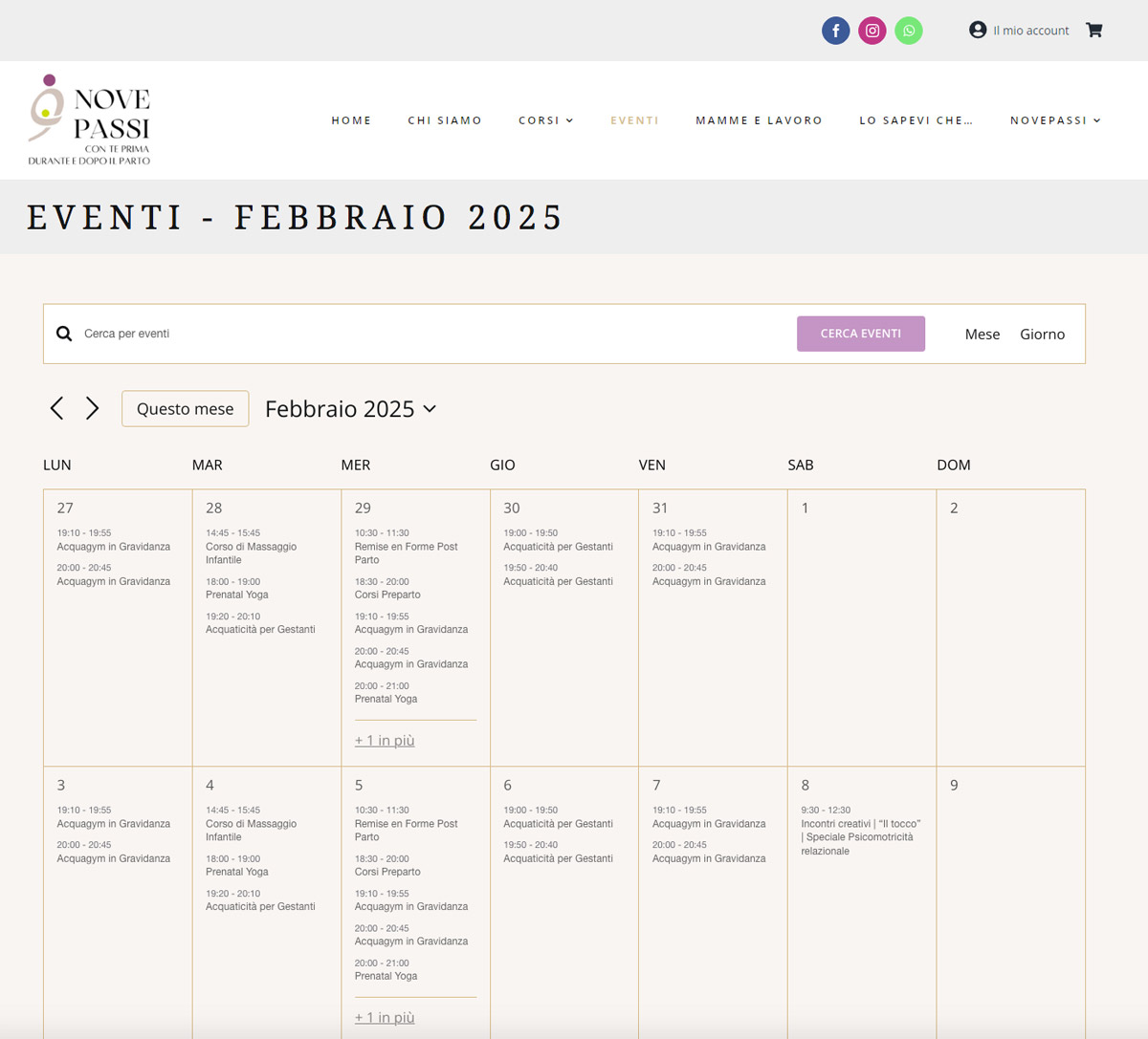 NOVEPASSI | Calendario degli eventi NOVEPASSI | Calendario degli eventi